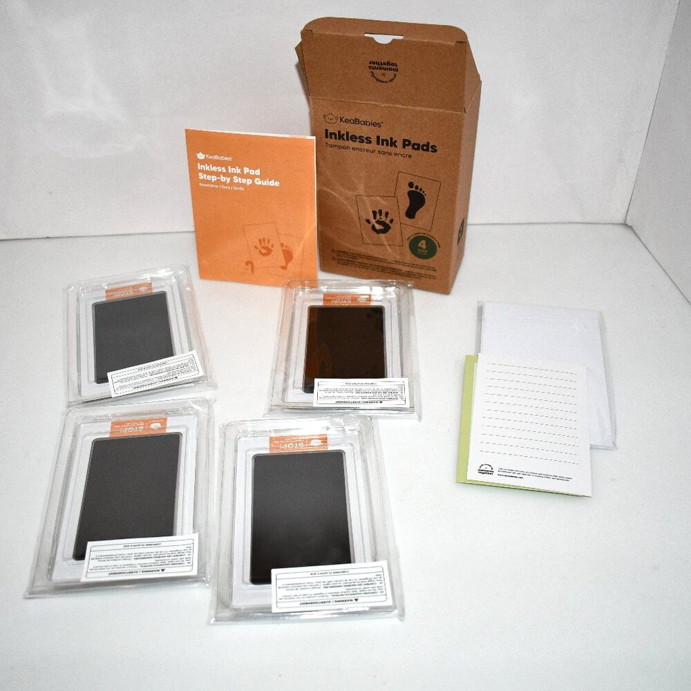 KeaBabies 4 Pack Inkless Kit Mess Free Ink Pad, Keepsake Kit, Clean Touch Ink Pa